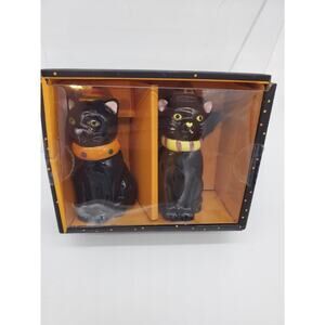 Halloween Cat Salt and Pepper Shakers